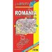 Romania, harta pliata administrativa, rutiera,